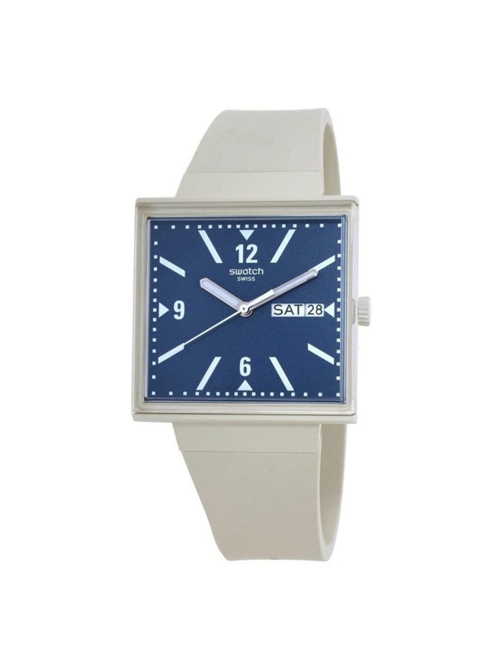 NWT Swatch Originals Bioceramic What If? Collection Blue Dial Unisex Watch